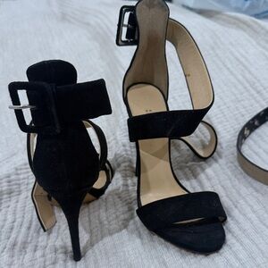 Barneys New York Black Suede Heels